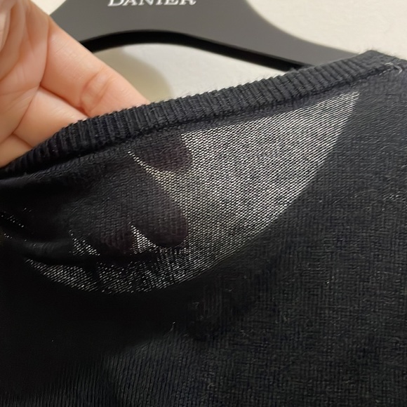 Tom Taylor black lace front sweater (sz l) - Picture 11 of 11